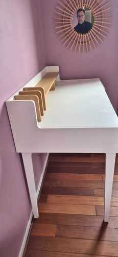 Meuble bureau blanc kara - meuble,