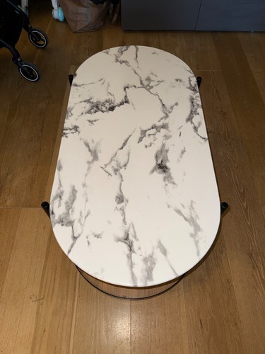 Table basse blanche - basse,