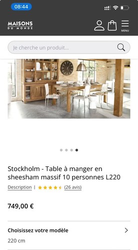 Table maison monde - table,